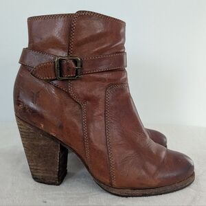 Frye Patty Riding Boots In Redwood Leather Size 7.5 Cowgirl Festival